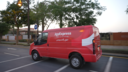 Sprinter in red with JoyExpress logo