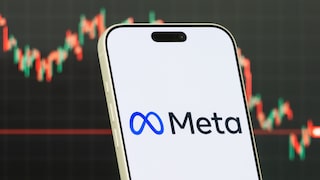 Smartphone with Meta Logo