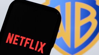 Logos of Netflix and Warner Bros.