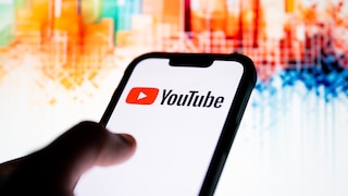 Smartphone with YouTube Logo