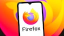 Smartphone with Firefox Logo