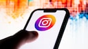 Smartphone with Instagram Logo