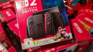Box of the Switch 2 in the electronics store