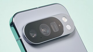 Close-up of a Google Pixel smartphone with a camera