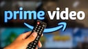 Remote Control in Front of TV with Prime Video