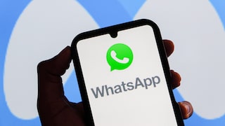 Smartphone with WhatsApp Logo