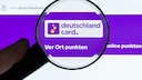 Germany Card Logo Through a Magnifying Glass