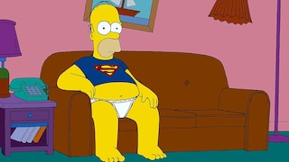 Homer on the Couch in "The Simpsons"