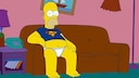 Homer on the Couch in "The Simpsons"