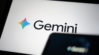 Gemini Logo on a Bright Screen