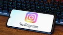 Smartphone with Instagram Logo