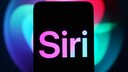 Smartphone with Siri Text and Logo