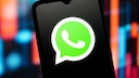 Smartphone with WhatsApp Logo