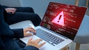 Laptop With Warning Signal