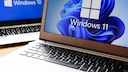 Laptop with Microsoft 11 Logo