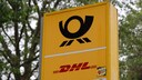 Deutsche Post logo on a company sign