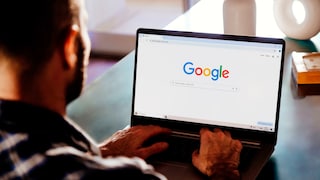 Person on a laptop has Google Chrome open