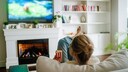 Woman Watches TV
