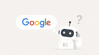 Robot and Google Logo