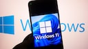 Smartphone with Windows 11 Logo