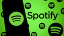 Smartphone with Spotify Logo