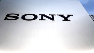 Sony Logo in Front of a Building