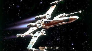 An X-Wing from the "Star Wars" films