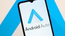 Smartphone with Android Auto Logo