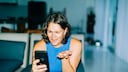 Frustrated Woman on a Smartphone.