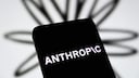 Smartphone with Anthropic Logo