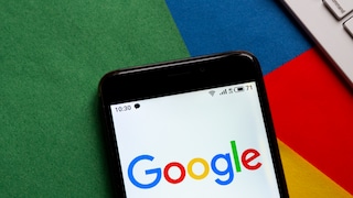 Smartphone with Google Logo