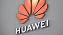 Huawei Logo on Building Wall