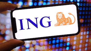 Smartphone with ING Logo