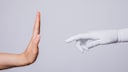 Human and Robot Hand.