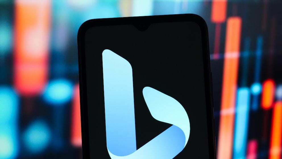 Smartphone with Bing Logo