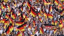 Germany fans in the stands.