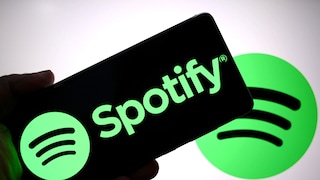 Smartphone with Spotify Logo