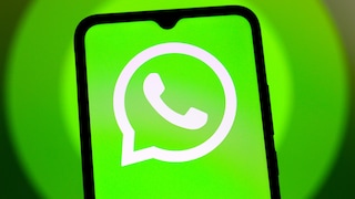 Smartphone with WhatsApp Logo