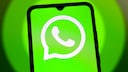 Smartphone with WhatsApp Logo