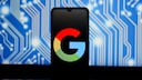 Smartphone with Google Logo