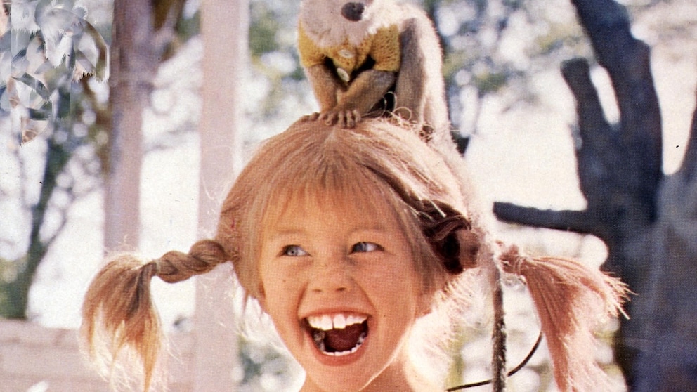 Scene from "Pippi Longstocking" with Inger Nilsson