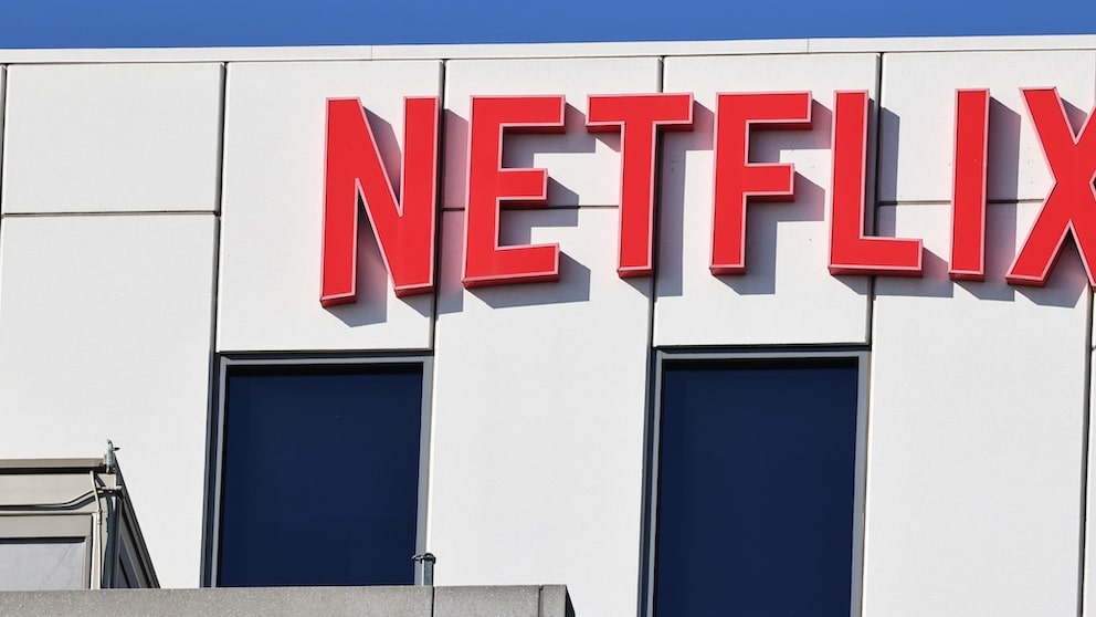 Netflix Logo on a Building