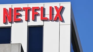 Netflix logo on a building facade