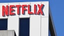Netflix logo on a building facade