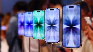 iPhone 17 Units Lined Up