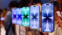 iPhone 17 Units Lined Up