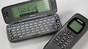 The Nokia Communicator could be flipped open to reveal a keyboard.