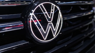 VW Logo in a Volkswagen Atlas
