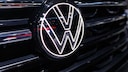VW Logo in a Volkswagen Atlas