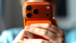 An iPhone 17 Pro in someone's hands
